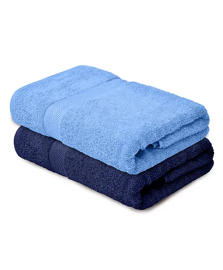 Haus & Kinder 100% Cotton Towel Pack of 2 - Blue Navy