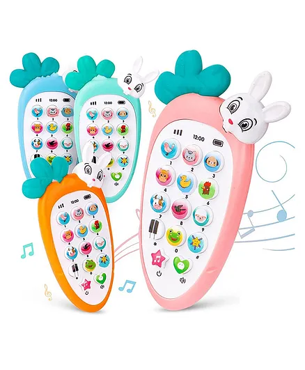 NEGOCIO Digital Rabbit Themed Mobile Phone With Sound & Light (Color May Vary)-Pack of 1