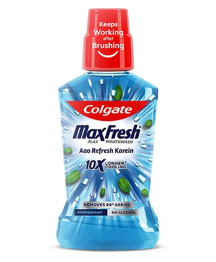 Colgate Maxfresh Plax Antibacterial Mouthwash Pepper Mint - 500 ml