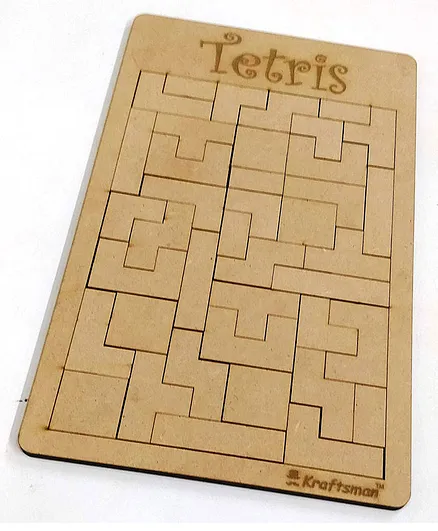 Kraftsman Wooden Tetris Puzzle Board Made in India Tetris Board - Brown  Online India, Buy Puzzle Games & Toys for (6-15 Years) at  -  11394047