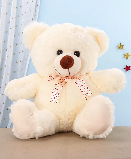 Funzoo Fuzzy Teddy Bear Cream  - Height 31 cm