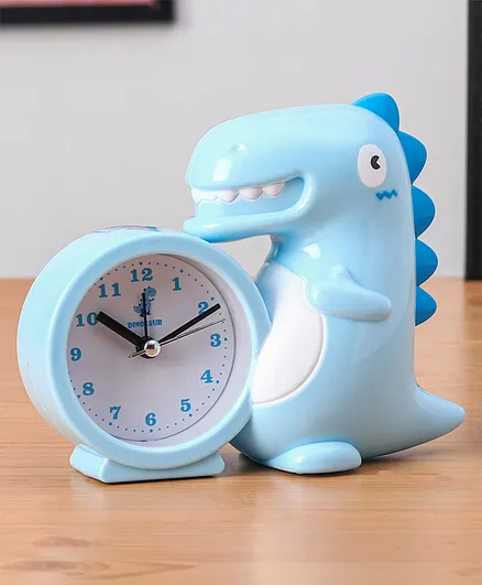 Dino Table Alarm Clock - Blue