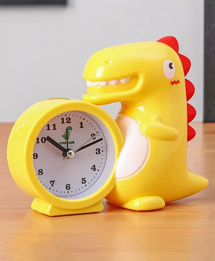Dino Table Alarm Clock - Yellow