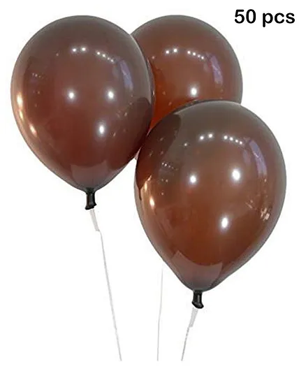 Balloon Junction Balloons Pack of 50 - Brown
