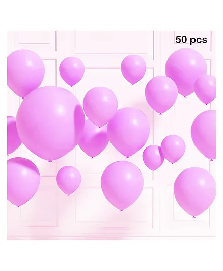 Balloon Junction Pastel Lilac Balloons Pack of 50- Violet