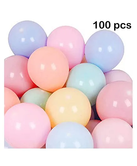 Balloon Junction Pastel Party Decoration Balloons Pack of 100- Multicolour