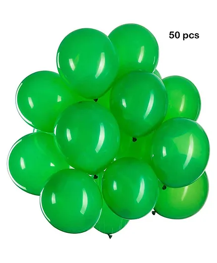 Balloon Junction Party Decoration Balloons -   Green Pack of 50