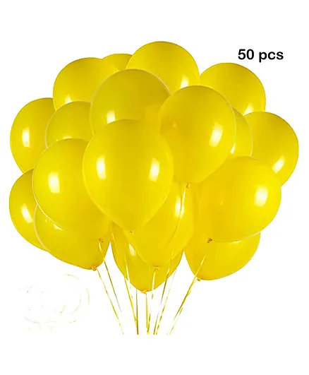 Balloon Junction Balloons Pack of 50 - Yellow 