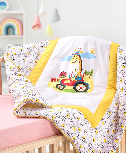 Blanket Duvet For Travel Cot ROSE FEATHER Toddler/Travel/Crib