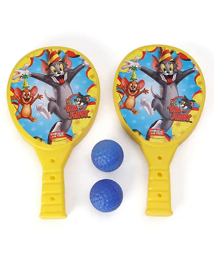 Tom & Jerry Junior Racket Set - Yellow and Blue