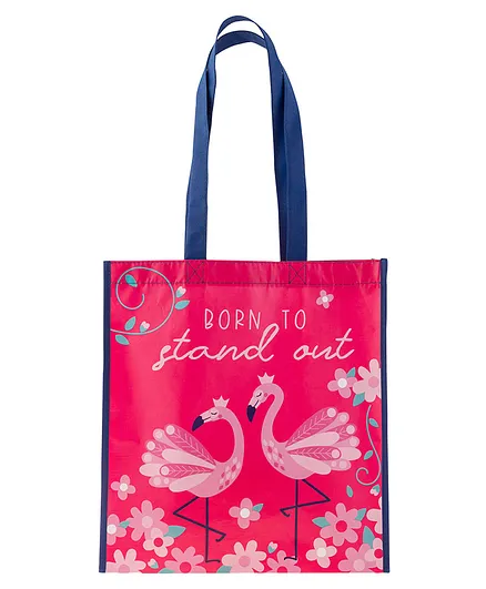 Stephen Joseph Large Recycled Gift Bag Flamingo Print - Multi Colour