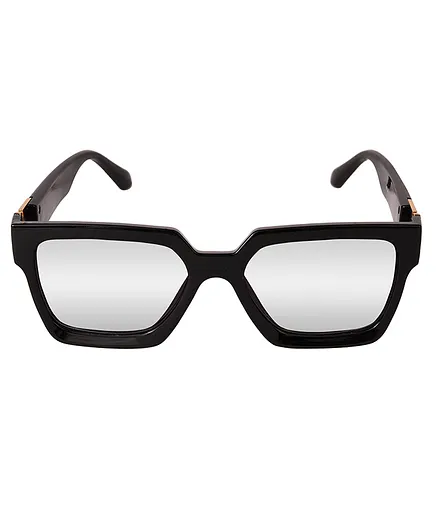 Spiky Mirrored Lense 100 % UV Protection Sunglasses - Black