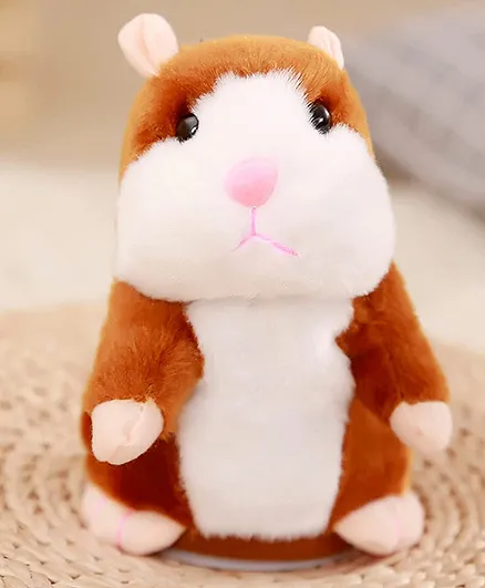 VGRASSP Talking Hamster Plush Toy - Light Brown 