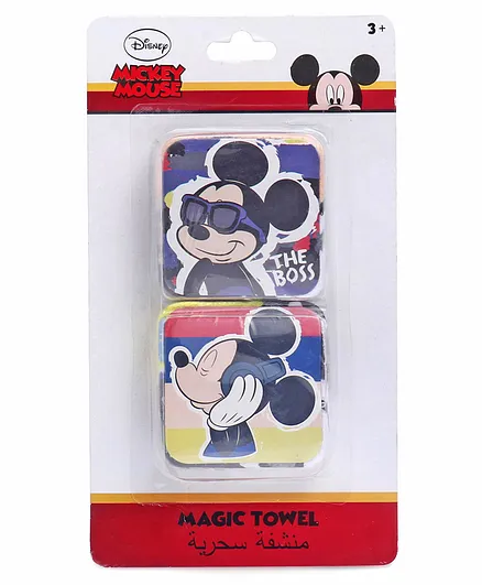 Disney Micky Mouse Cotton Towel Set Pack Of 2 - Blue