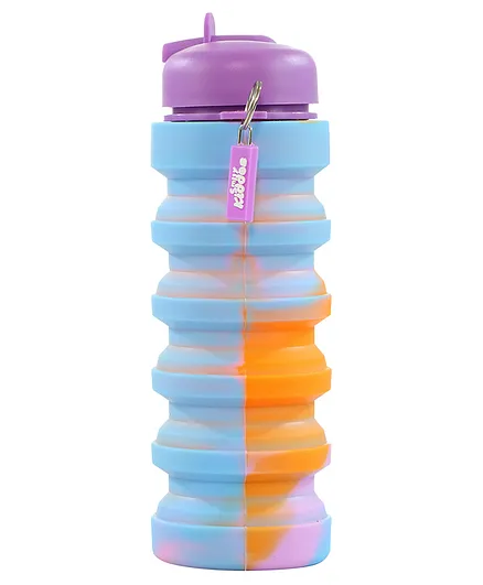 Smily Kiddos Silicone Expandable & Foldable Bottle Violet - 500 ml