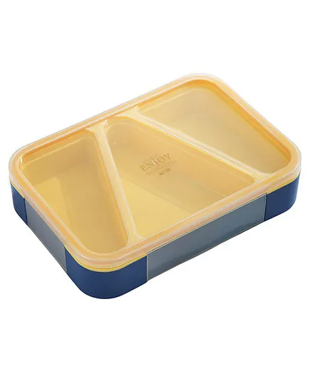 SANISHTH 3 Grid BPA Free Lunch Box With Separate Bowl With Lid (Color as per availability)