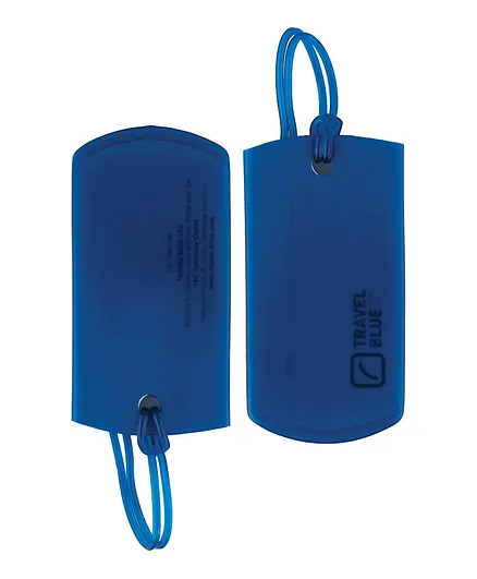 Travel Blue Jelly I.D. Tags Pack of 2 - Blue