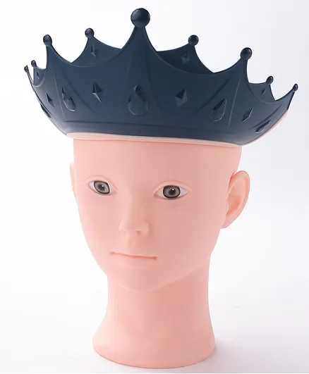 Babyhug Silicone Crown Shape Baby Shower Cap - Blue