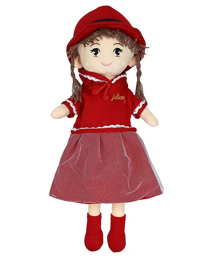 KiddyBuddy Beautiful Candy Doll With Round Hat Pink - Height 60 cm