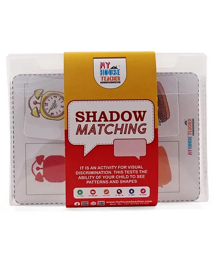 My House Teacher Shadow Matching Activity Kit - Multicolor