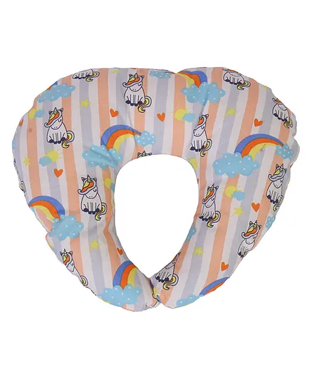 Enfance Nursery Neck Pillow Unicorn Print-Orange