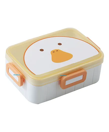 FunBlast Lunch Box with Small Container - Yellow