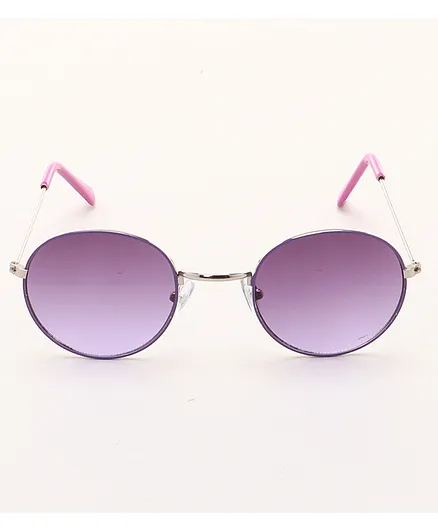 KIDSUN Round Metal Sunglasses - Purple