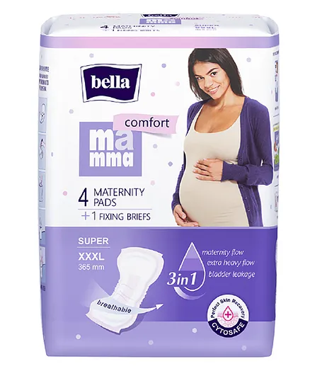 Bella Mamma Comfort Super Maternity Pads XXX Large  - 4 Pieces