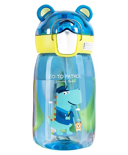 Wishkey Plastic Transperant Sipper Water Bottle -  550 ml (Colour May Vary)