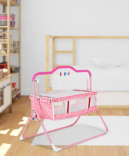 SafeChamp Sweetie Pie Baby Crib Bassinet Cot Swing Cradle Pink Bassinet And Toy Pink Online in India Buy at Best Price from FirstCry 11540936