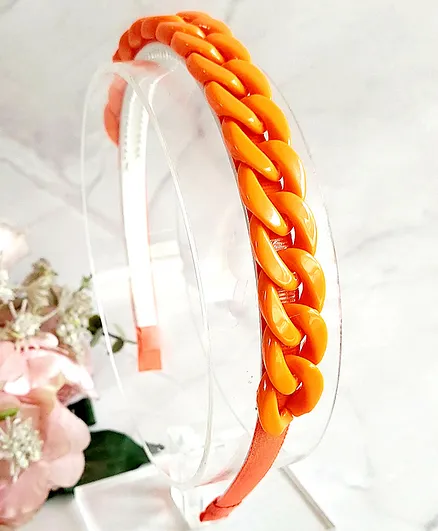 Angel Creations Chain Hair Band - Orange