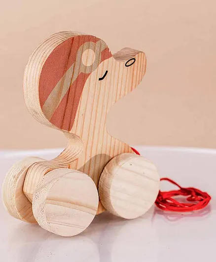 Haus & Kinder Push & Pull Duck Wooden Toy - Beige