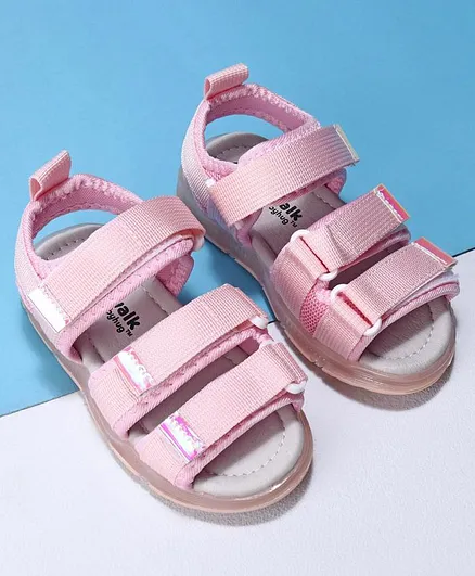 Cute Walk by Babyhug Velcro Sandals - Pink