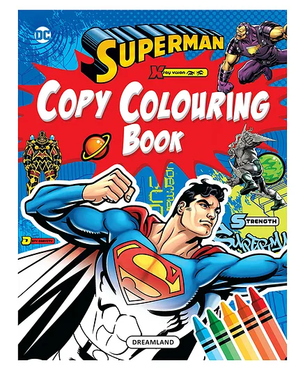 Superman Copy Colouring Book - English