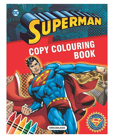 Superman Copy Colouring Book - English
