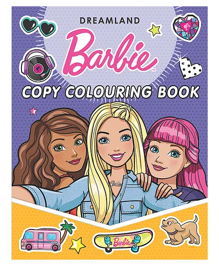 Barbie Copy Colouring Book - English