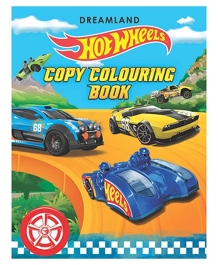 Hot Wheels Copy Colouring Book - English
