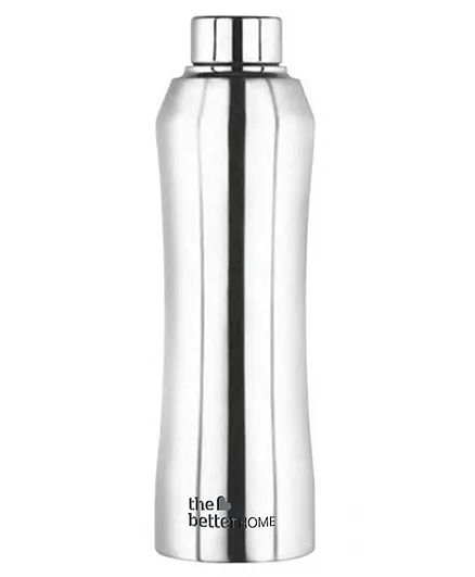 The Better Home Solid Design Stainless Steel Water Bottle Silver - 1 Litre