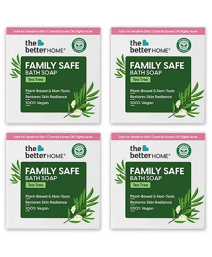 The Better Home Tea Tree Bath Soap Pack of 4 - 100 gm Each