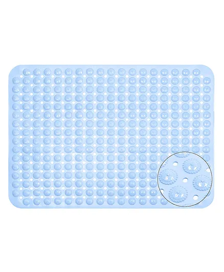 Lifekrafts Polyvinyl Chloride Experia Anti Slip Accu Pebble Shower Bath Mat - Blue