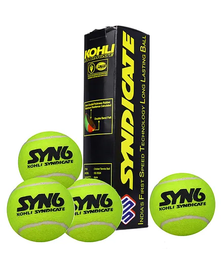 Synco Tennis Ball Light Weight Ball Set of 3 - Green