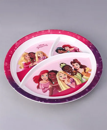 Disney Princess 3 Partition Rnd Plate - Multicolor