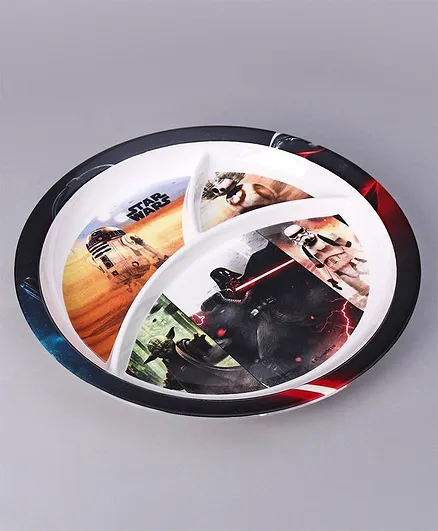 Star Wars 3 Partition Rnd Plate- Multicolor