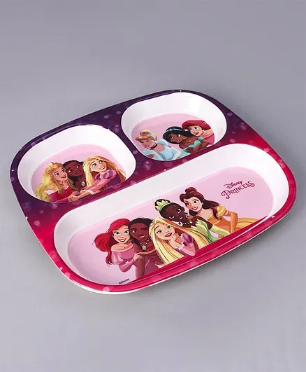 Disney Princess Sectioned Plate - Pink