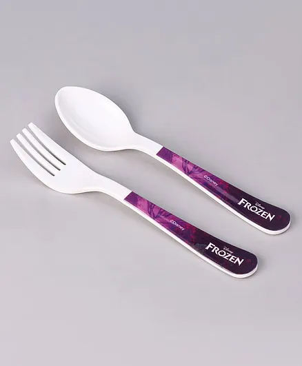 Disney Frozen Fork & Spoon - Purple