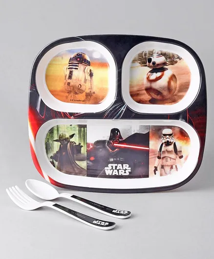 Star Wars 3 Sectioned Plate - Multicolour