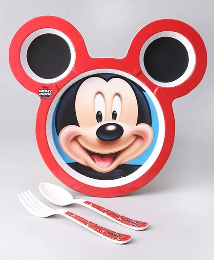 Mickey Mouse and Friends 3 Selectioned Plate - Multicolour