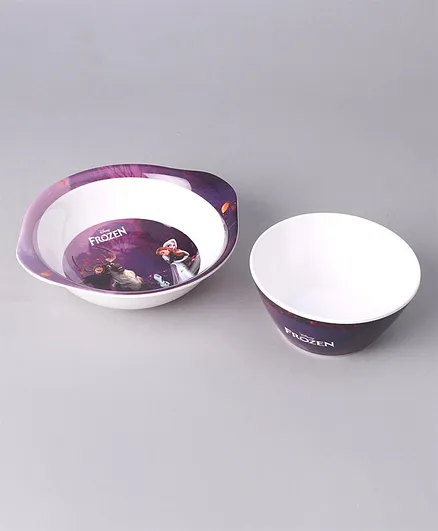 Disney Frozen Big & Small Cone Bowls Purple Pack Of 2 - 350 ml 300 ml