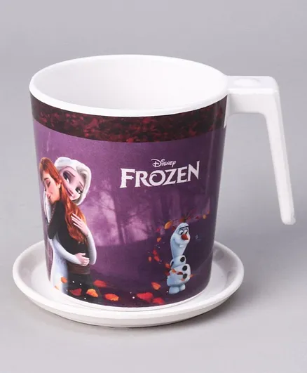 Disney Frozen Laura Mug Large and Luna Coaster Purple - 350 ml