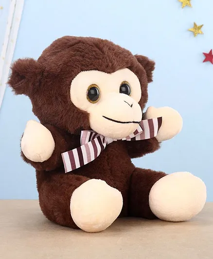 Toytales Toto Monkey Soft Toy Coffee Color- Height 22 cm